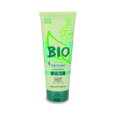 2 In 1 Massage en Waterbased Lubricant - 7 fl oz / 200 ml