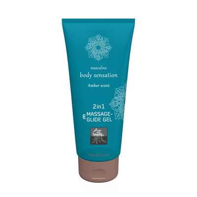 2 in 1 Massage en Glide Gel - Amber - 7 fl oz / 200 ml