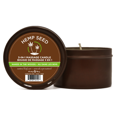 Naked in the Woods Massagekaars - 6 oz / 170 gr