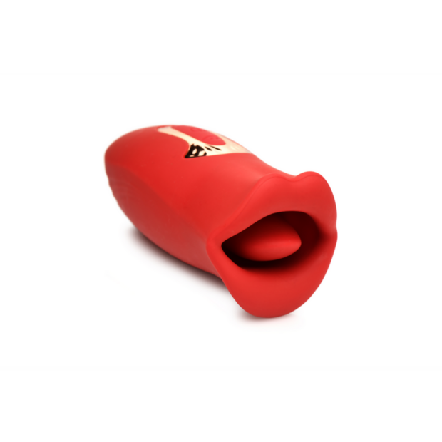 Kiss and Tell - Silicone Kissing and Vibrating Clitoral Stimulator - Red