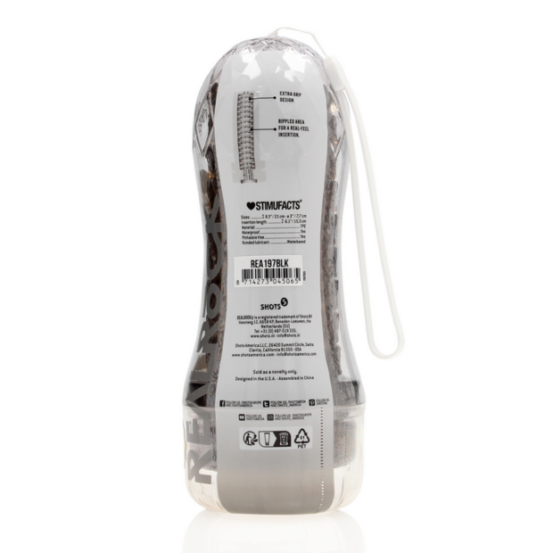 Easy Rider - Textured Masturbator - Zwart