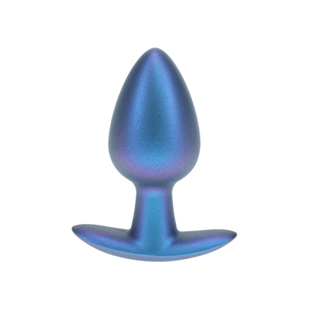 Geleidelijke Silicone Anale Plug - Medium - 3.1 / 7,9 cm - Metallic Blauw