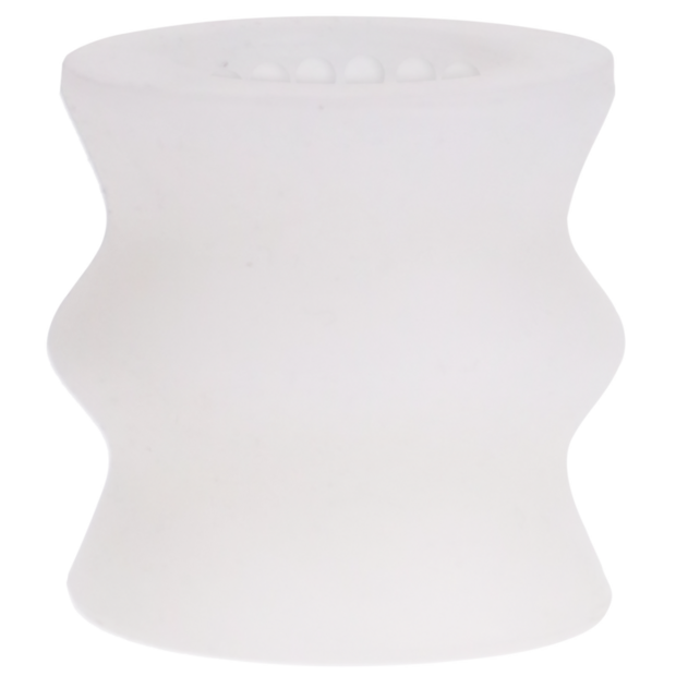 Glow Helping Head Silicone - Masturbator Sleeve - Frost / Green Glow