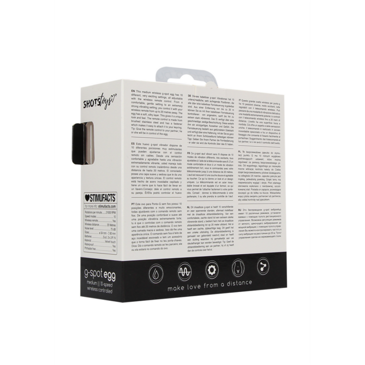 Draadloze Vibrerende G-Spot Ei - Medium