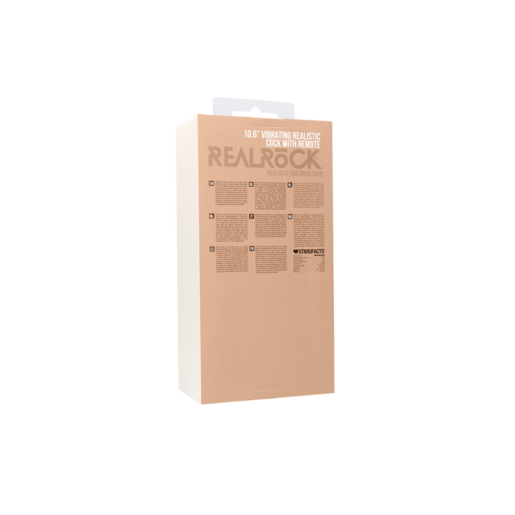 Vibrerende Realistische Cock met Scrotum - 10 / 25 cm