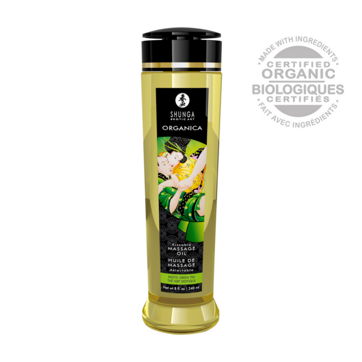 Organica Massage Olie - Groene thee - 8 fl oz / 240 ml