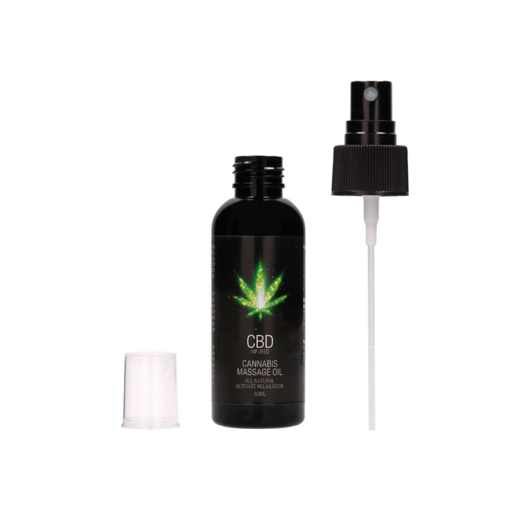 CBD Cannabis Massageolie - 2 fl oz / 50 ml