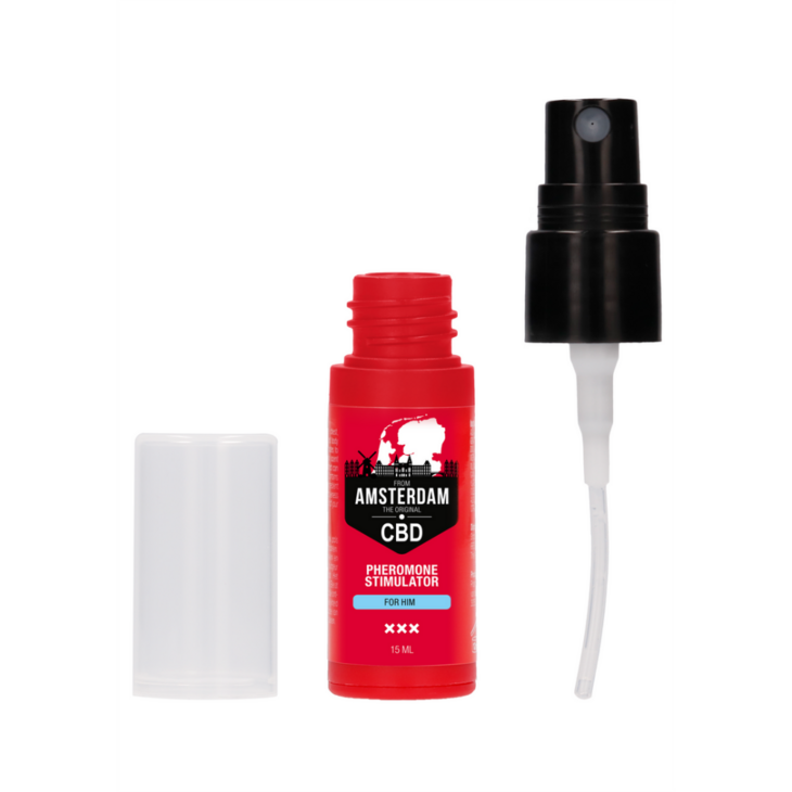 Original CBD Amsterdam Pheromone Stimulator voor Hem - 0,5 fl oz / 15 ml