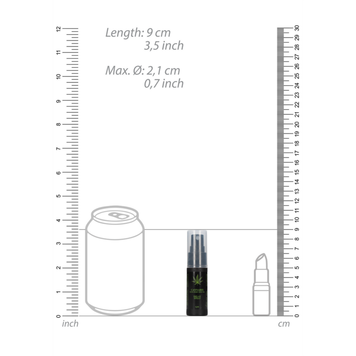 Cannabis met Hennepzaadolie Vertraging Spray - 0,5 fl oz / 15 ml