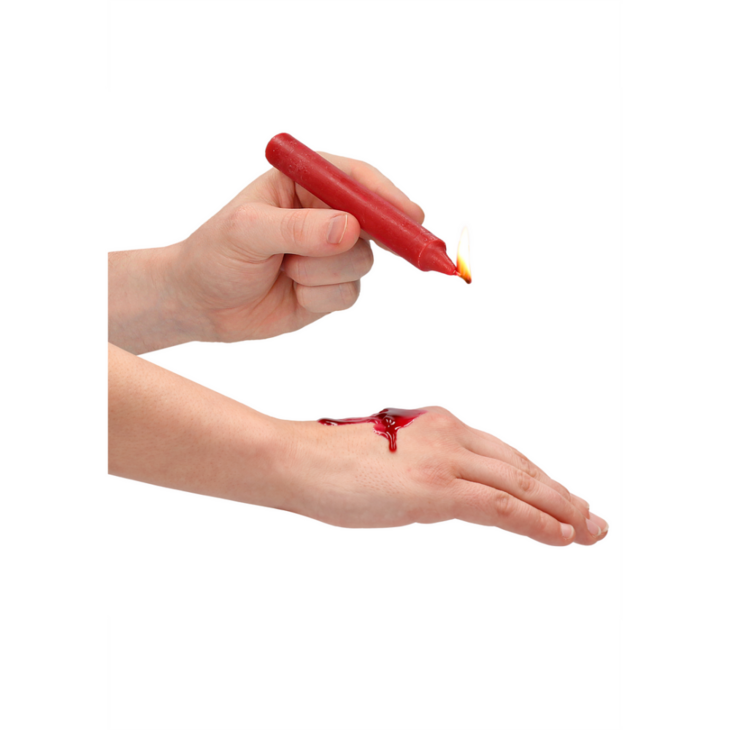 Plagerige Wax Kaarsen - 4 Stuks - Rood