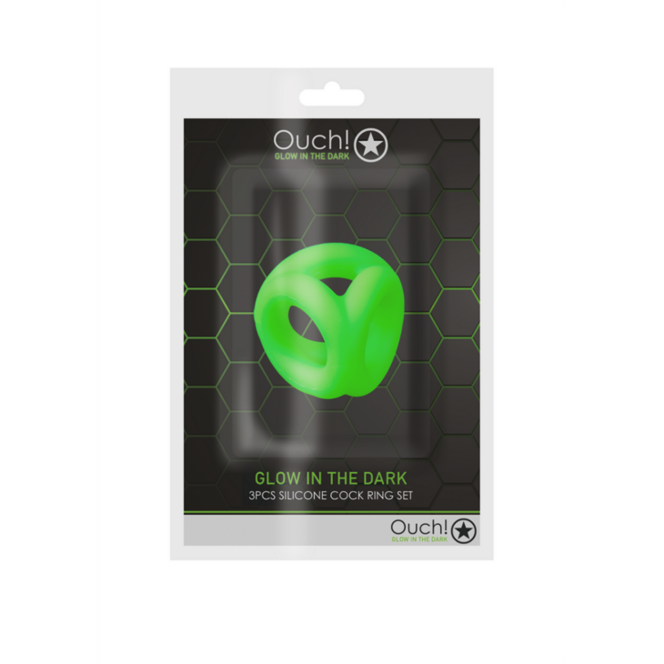 Cockring  Ball Strap - Glow in the Dark