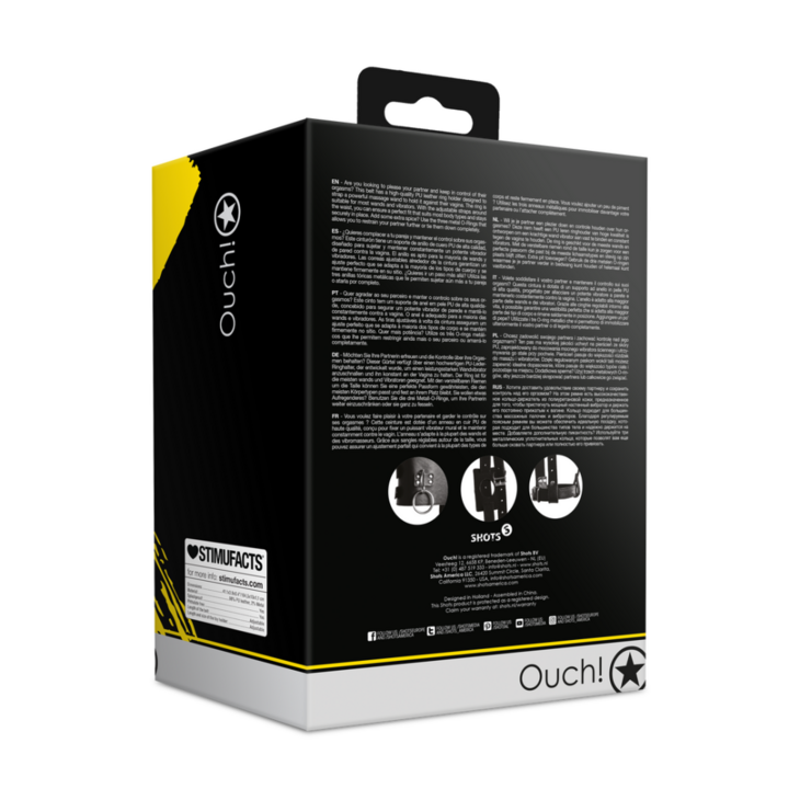 Riem met Vibrator Houder - Zwart