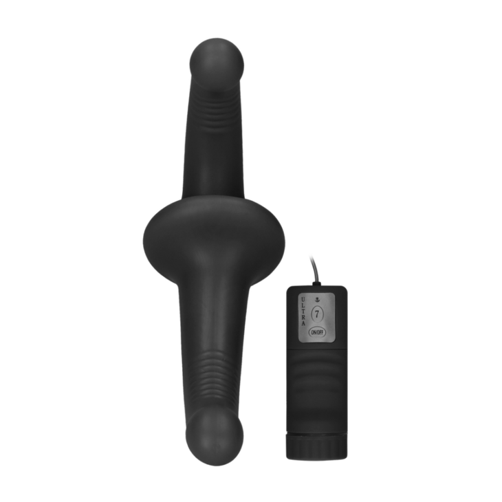 Vibrating Silicone Strapless Strap-On