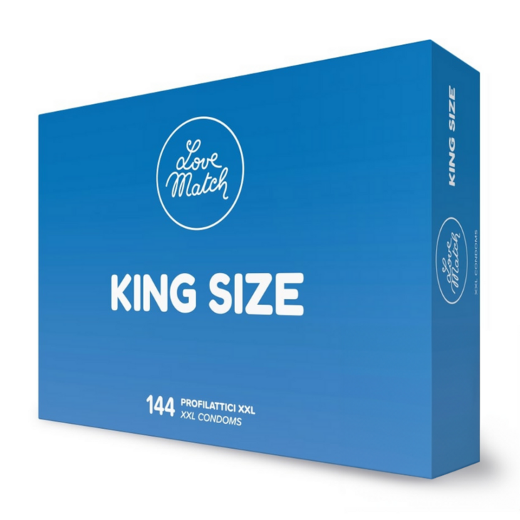 King Size - Condoms - 2.4 " / 60 mm - 144 Pieces