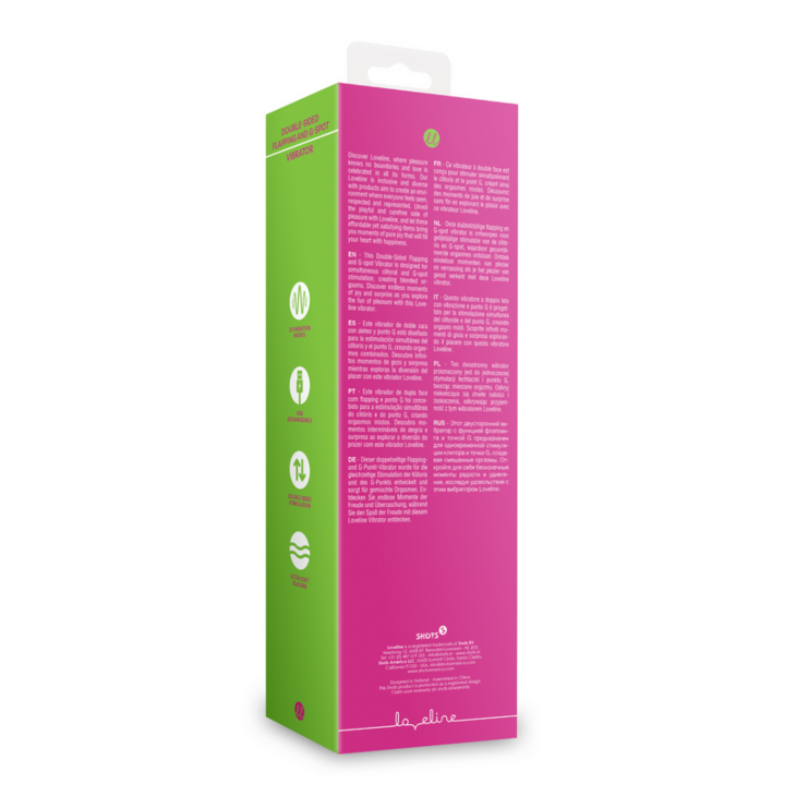 Dubbelzijdige flapper en G-Spot vibrator - Uitbundig Roze