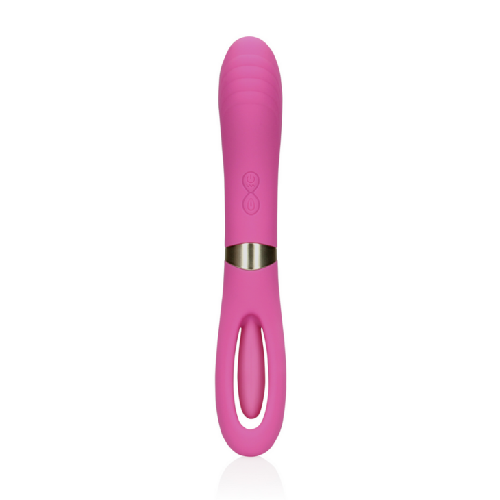 Dubbelzijdige flapper en G-Spot vibrator - Uitbundig Roze