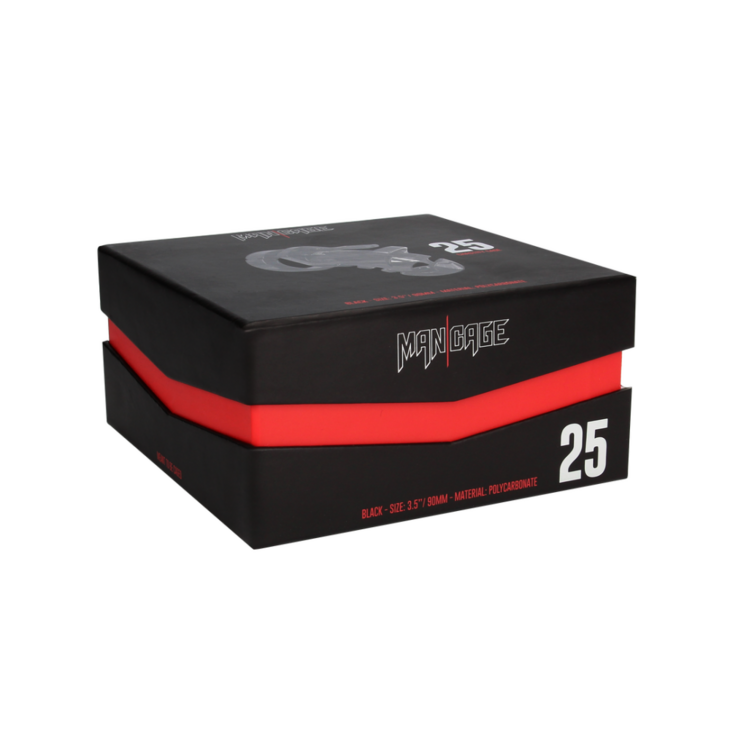 Model 25 - Chastity Cage - 3.5&#039;&#039; / 9 cm - Black