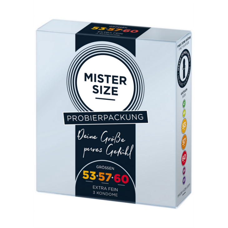 Pure Feel - Testpakket Medium - Condoms 53, 57, 60 mm - 3 Stuks