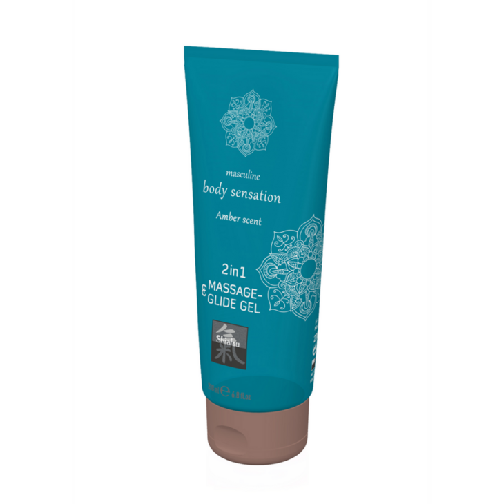 2 in 1 Massage en Glide Gel - Amber - 7 fl oz / 200 ml