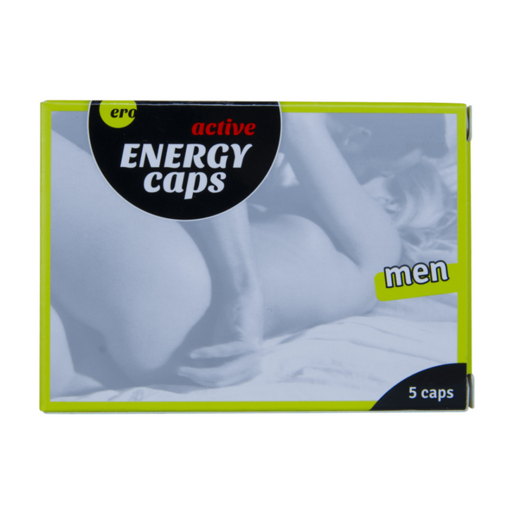 Energy Caps - Stimulerende Pillen voor Mannen - 5 Stuks