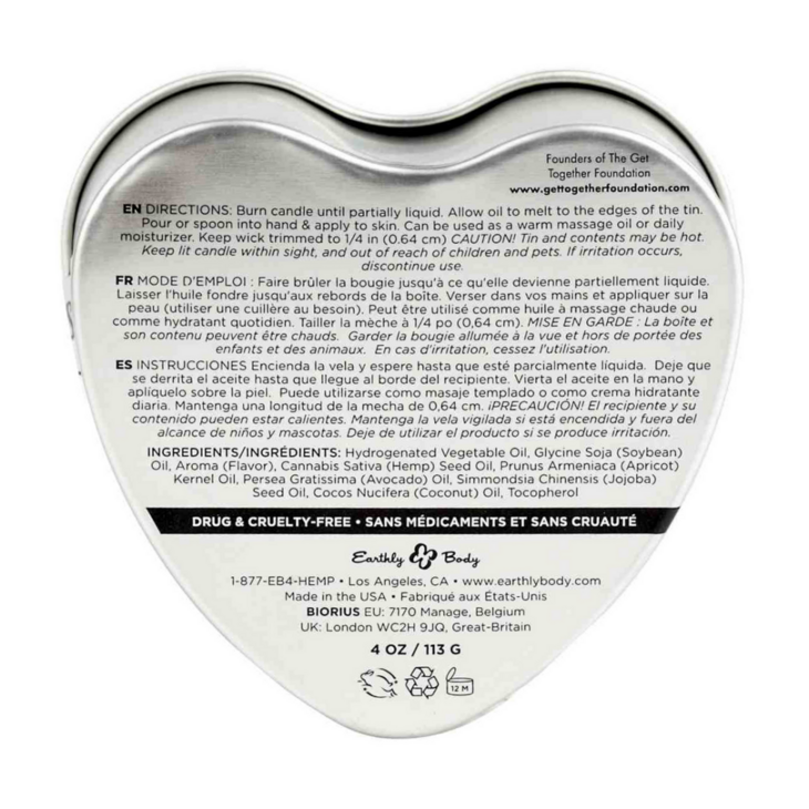 Aardbei Eetbare Massagekaars - 4 oz / 113 gr