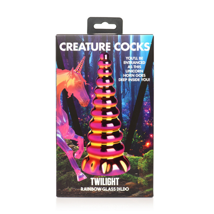 Twilight - Rainbow Glazen Dildo