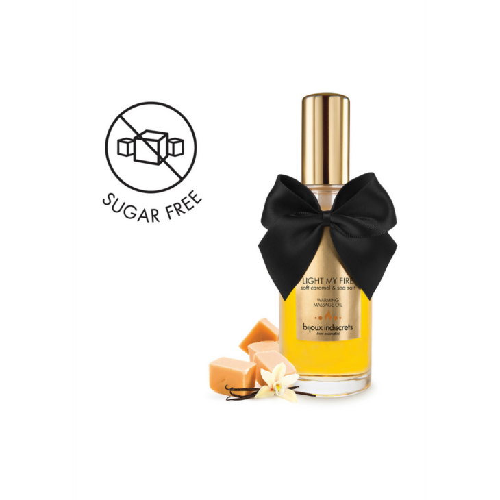 Light My Fire - Verwarmende Massageolie Zachte Karamel en Zeezout