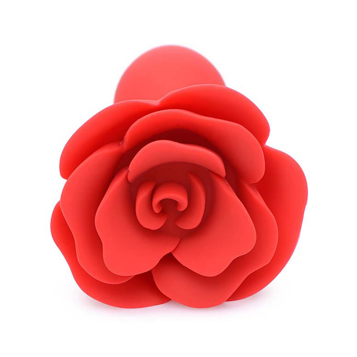 Booty Bloom - Silicone Rose Anale Plug - Rood