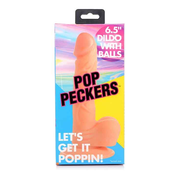 POP - Dildo met Ballen - 6.5 / 16.5 cm