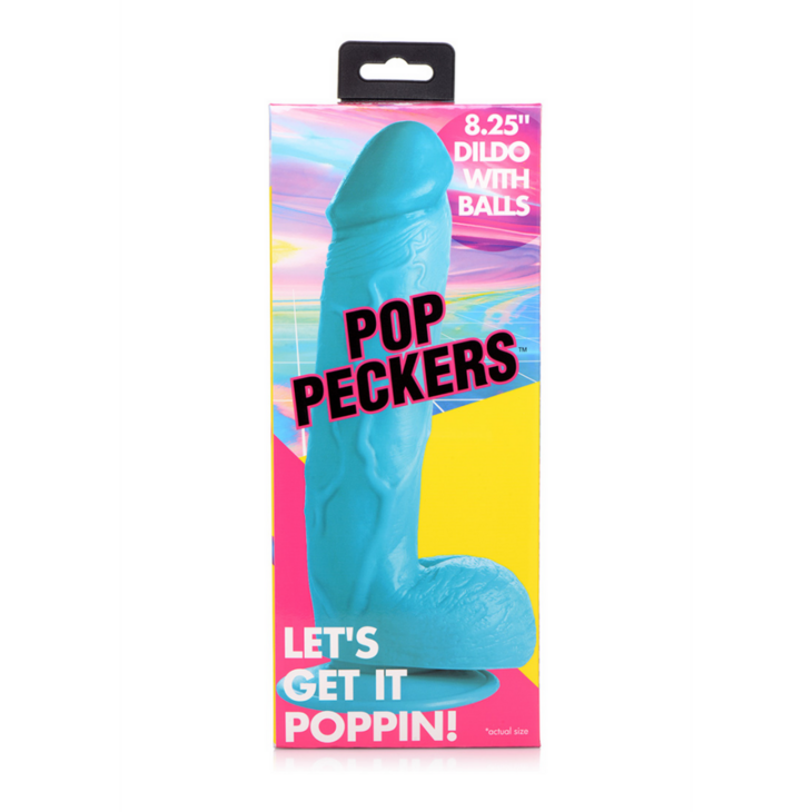 POP - Dildo with Balls - 8.25" / 21 cm