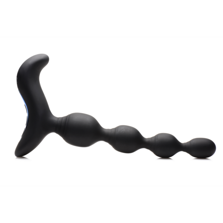 Vibrerende en E-Stim Silicone Anale Kralen met Afstandsbediening