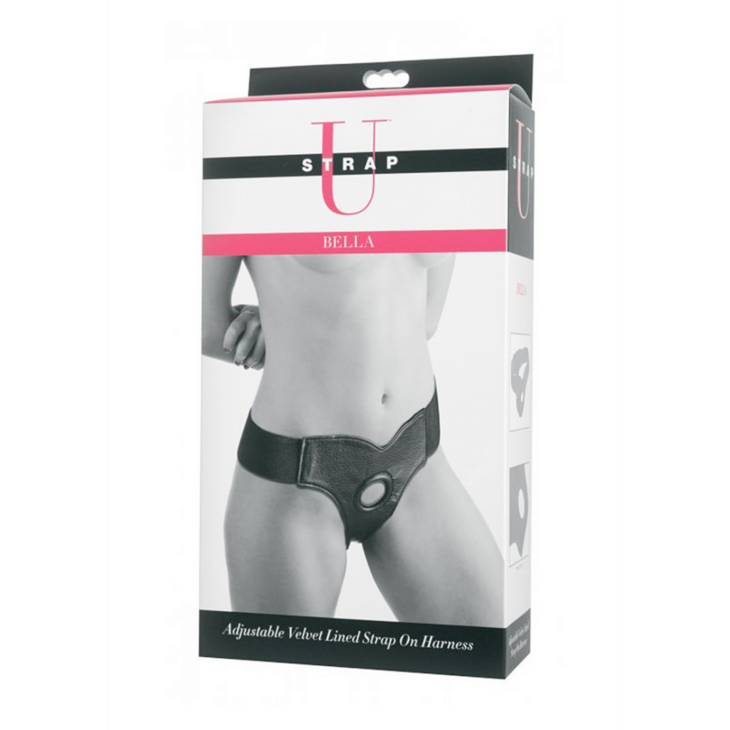 Bella - Verstelbare Velours Gevoerde Strap-On Dildo