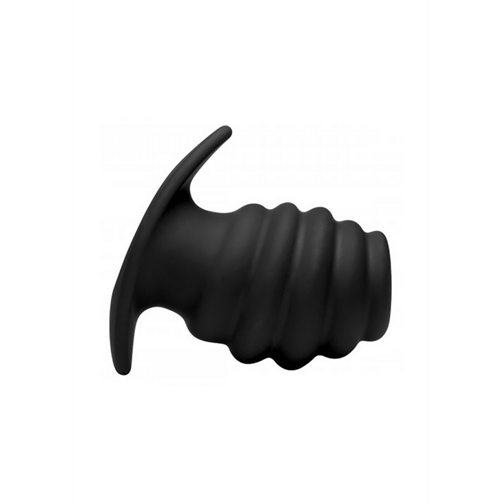 Hive Ass Tunnel - Silicone Ribbed Hollow Anal Plug - Large