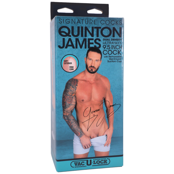 Quinton James - Realistic ULTRASKYN Dildo - 9.5" / 24 cm