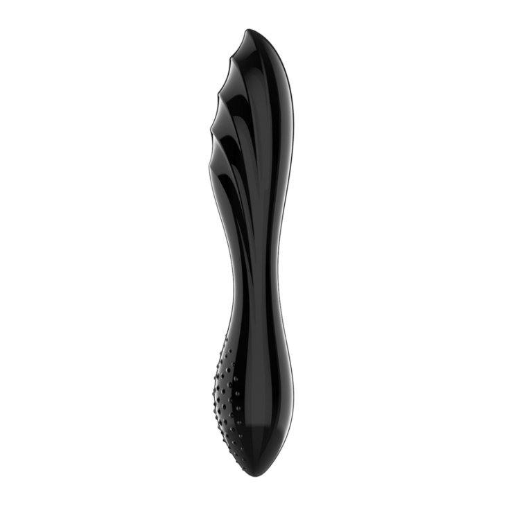 Dazzling Crystal 1 - Glazen Dildo - Zwart