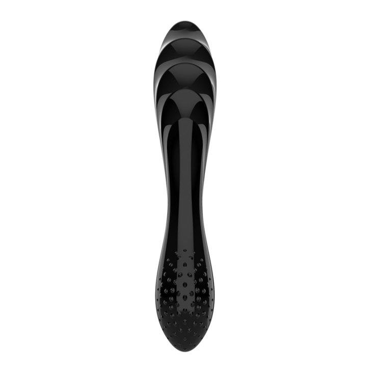 Dazzling Crystal 1 - Glazen Dildo - Zwart