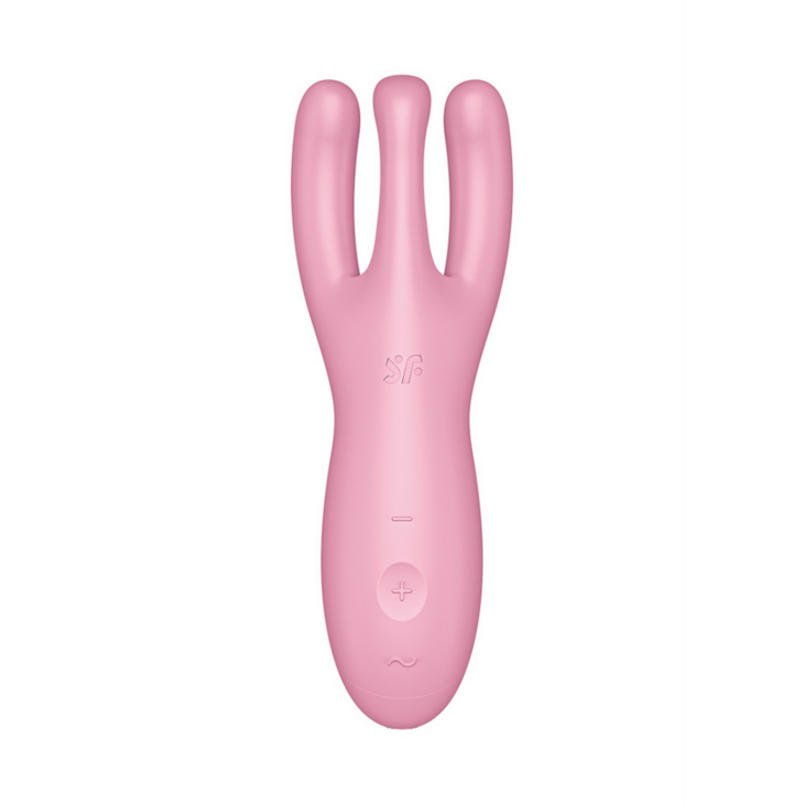 Threesome 4Plus - Lay-on Vibrator with App - Pink