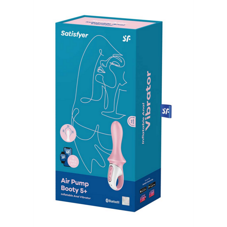 Luchtpomp Booty 5 - Opblaasbare Butt Plug - Rood