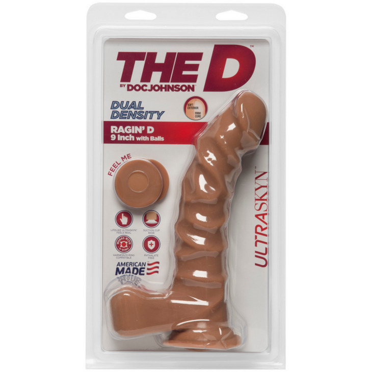 Ragin&#039; D - Realistic ULTRASKYN Dildo met Ballen - 9 / 22 cm