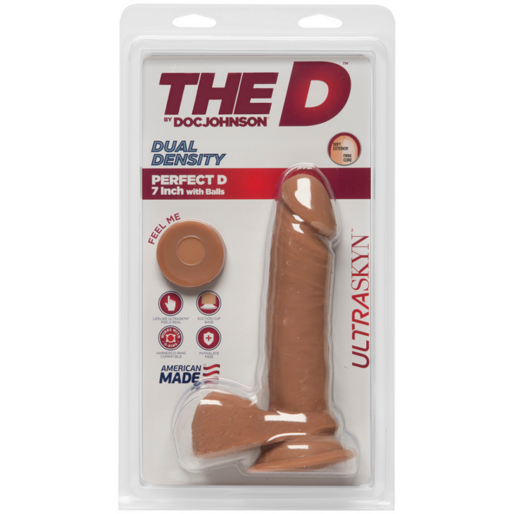 Perfect D - Realistic ULTRASKYN Dildo met Ballen - 7 / 18 cm