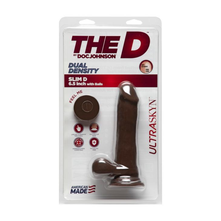Slim D - Realistic ULTRASKYN Dildo met Ballen - 6 / 15 cm