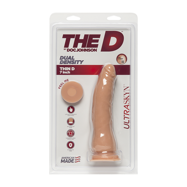 Dunne D - Realistische ULTRASKYN Dildo - 7 / 18 cm