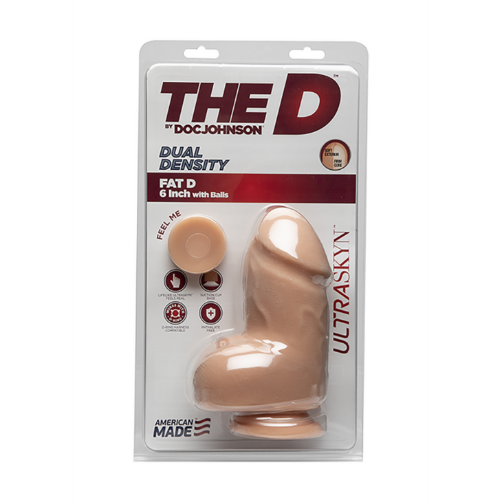 Fat D - Realistic ULTRASKYN Dildo met Ballen - 6 / 15 cm