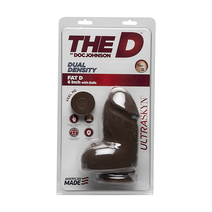 Fat D - Realistic ULTRASKYN Dildo met Ballen - 6 / 15 cm