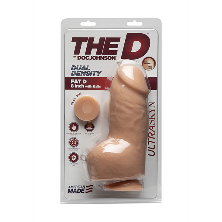 Fat D - Realistic ULTRASKYN Dildo met Ballen - 8 / 20 cm