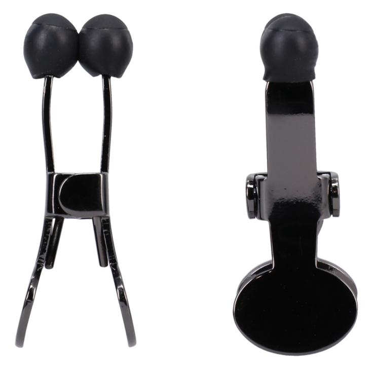 Nippers - Stainless Steel Nipple Clamps with Silicone Tip - Black