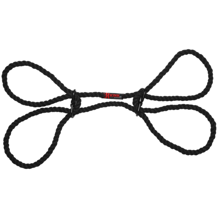 Restrain - 6mm Hemp Wrist or Ankle Cuffs - Black