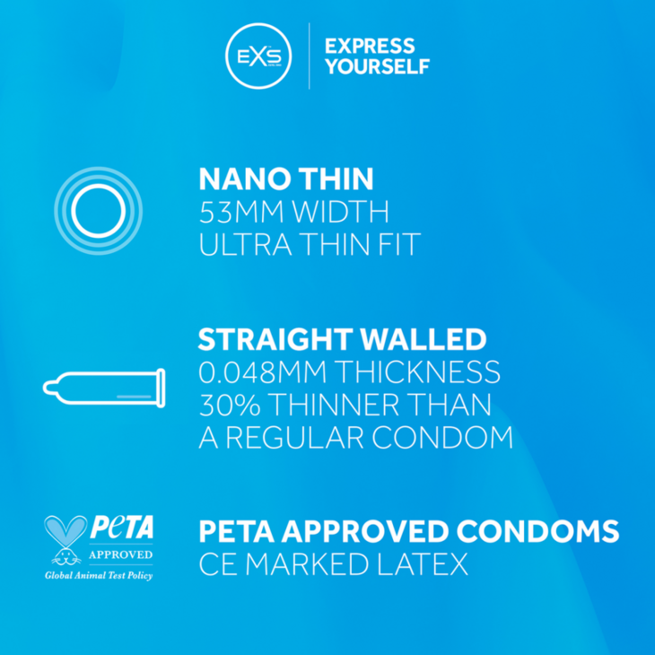 EXS Nano Thin - Condoms - 12 Stuks