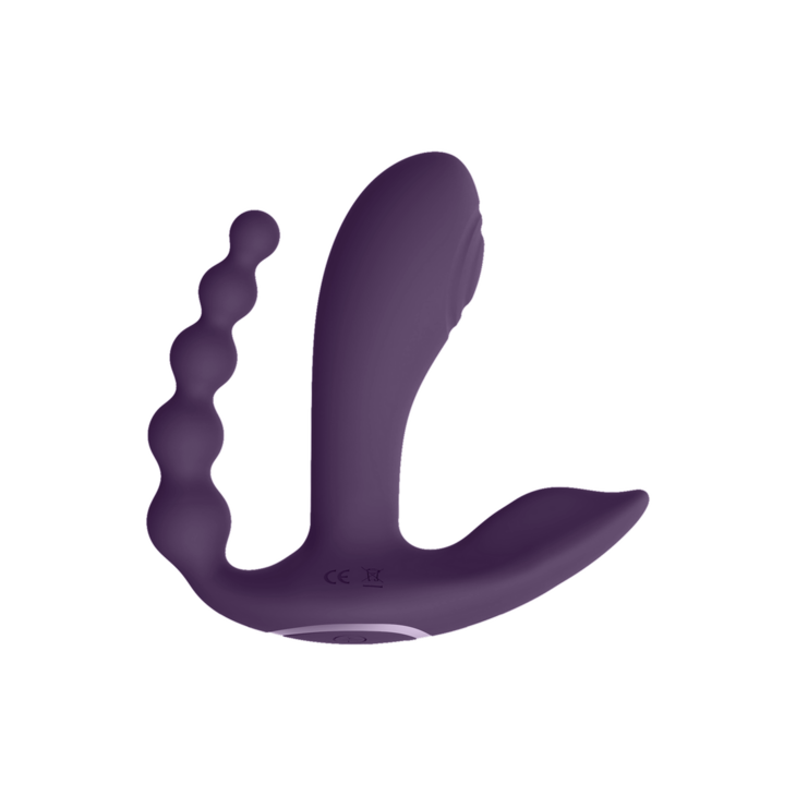 Kata - Pulse Wave  Vibrerende Dubbele Penetratie Vibrator - Paars