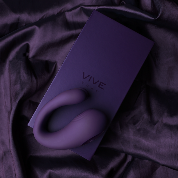 Yoko - Triple Action Vibrator Dual Prongs with Clitoral Pulse Wave